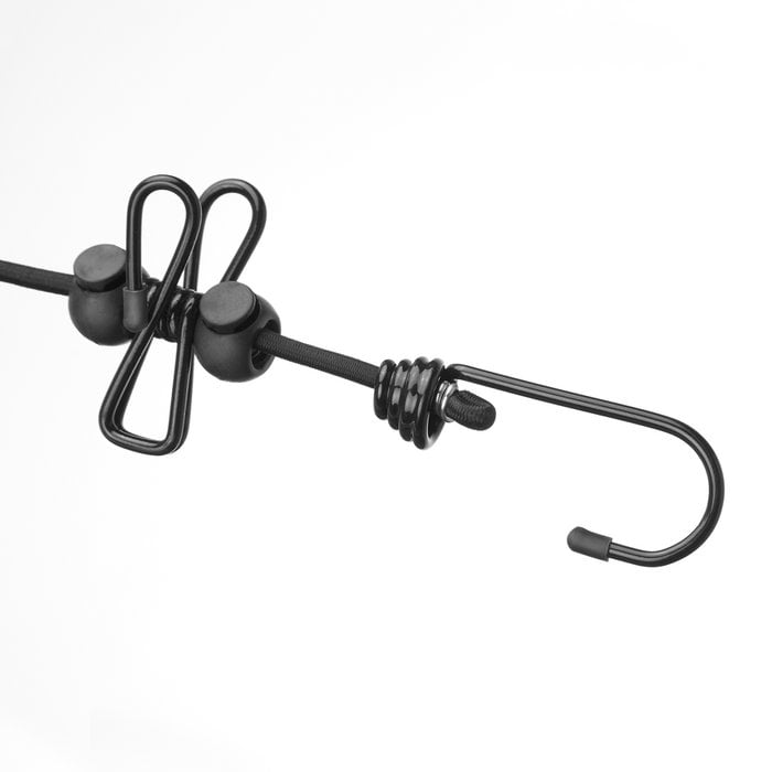 Latex touw met metalen clips