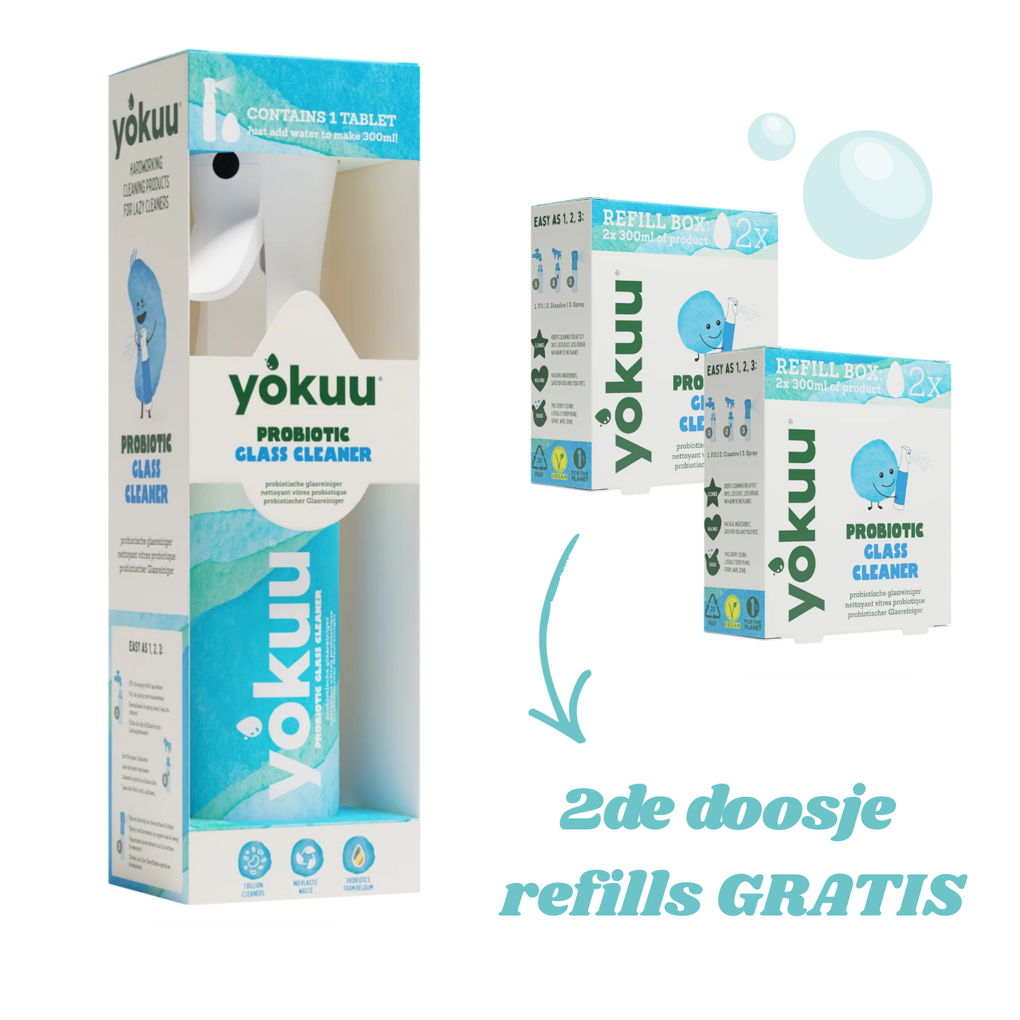 Yokuu Glasreiniger Voordeelbundel