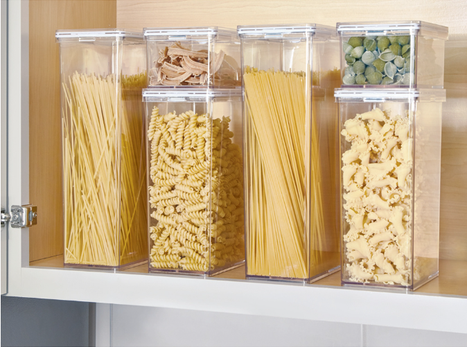 The Home Edit voorraadbussen