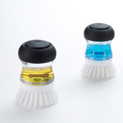 handborstel met zeepdispenser