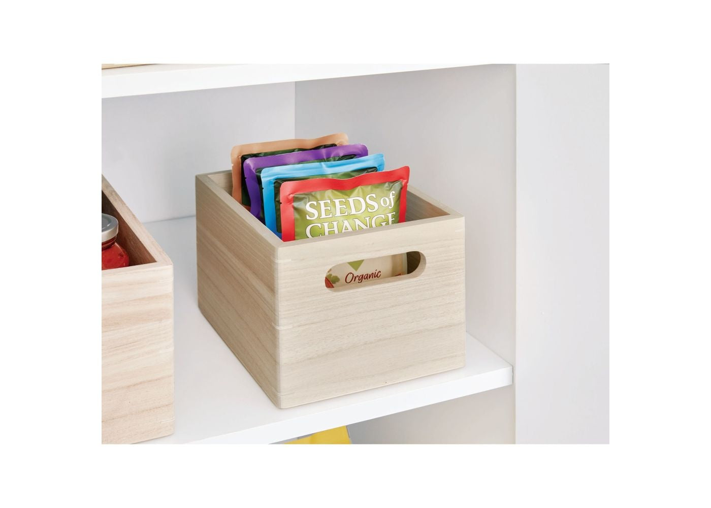 The Home Edit opbergbox universeel klein hout