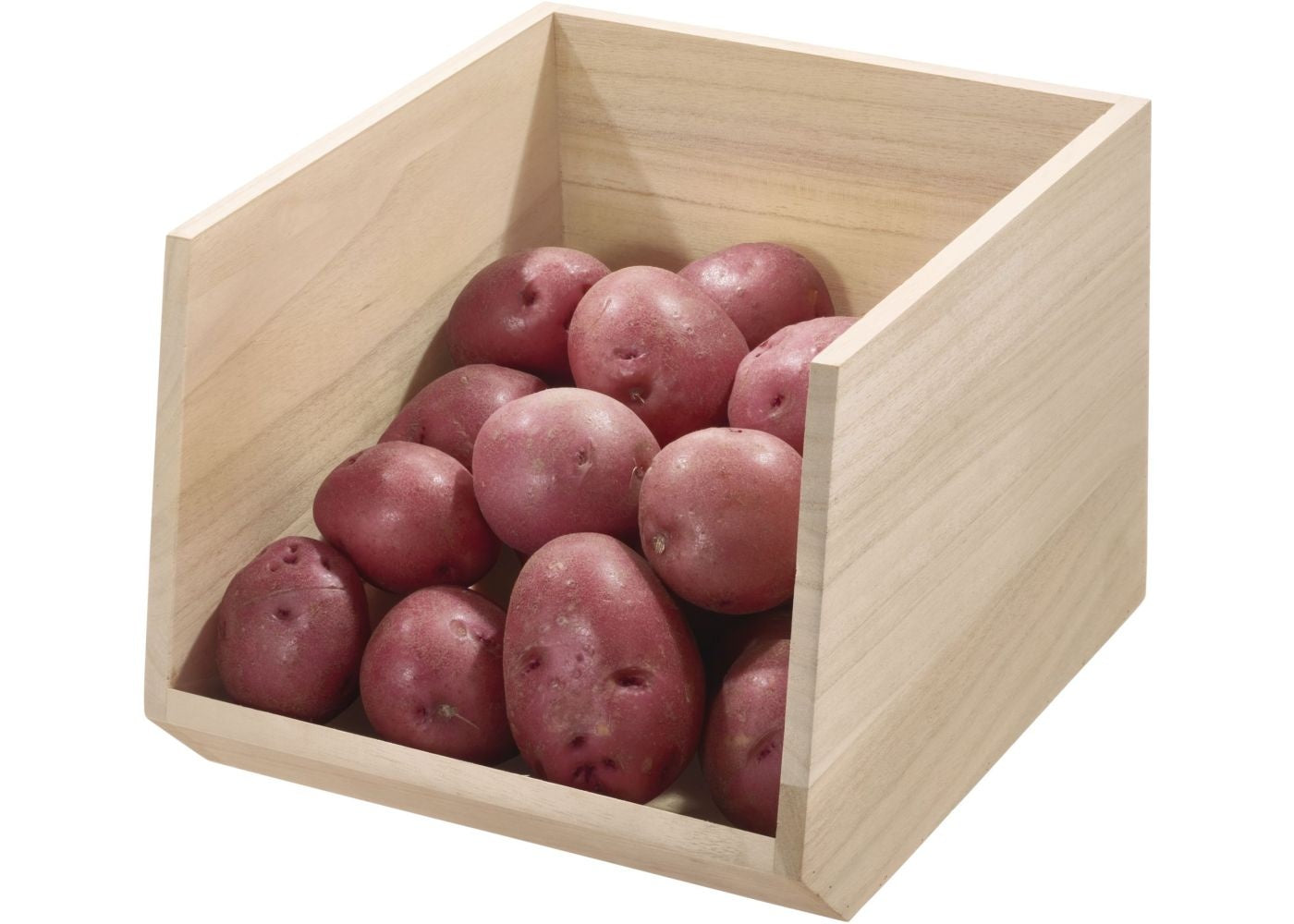 Open opbergbox hout