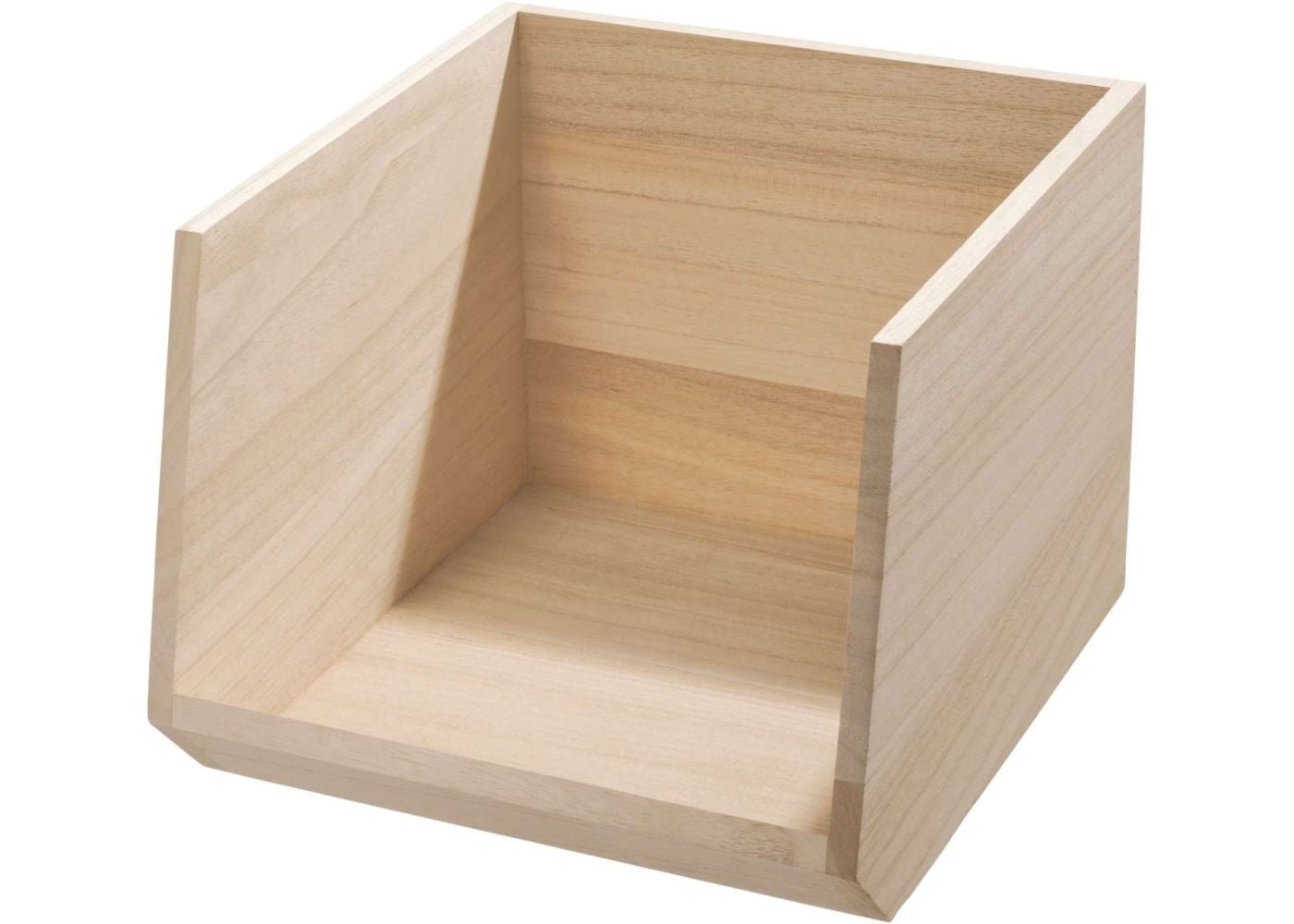 Open opbergbox hout