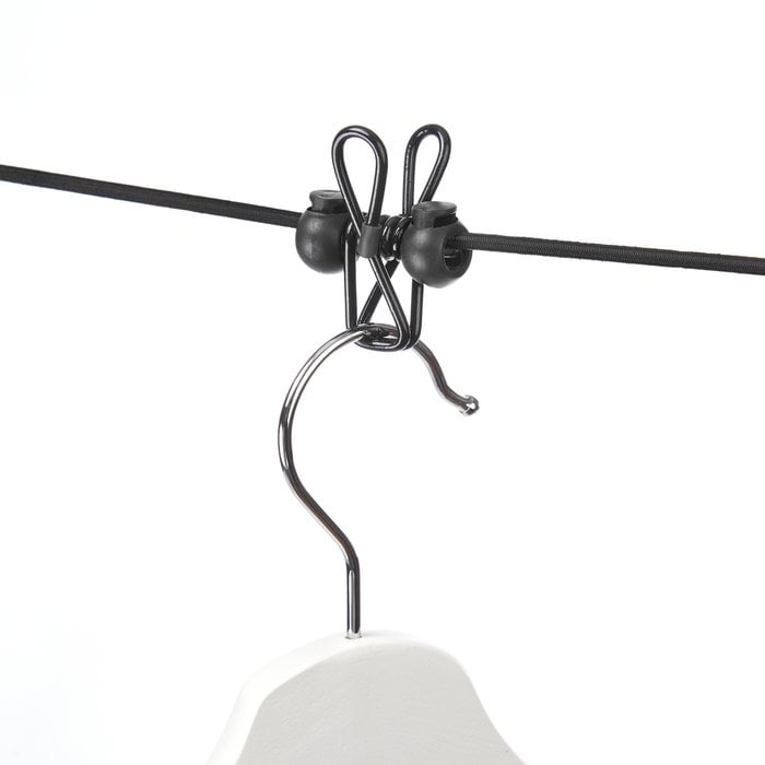 Latex touw met metalen clips