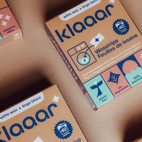 Klaaar wasstrips voor witte was (40 wasbeurten)