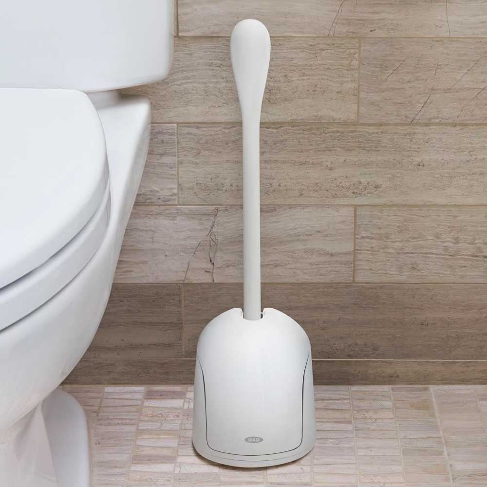 OXO Toiletborstel met compacte houder wit