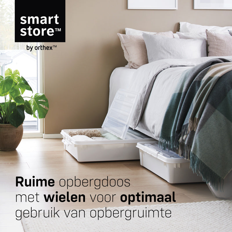 Bedroller 60 L met deksel en wielen