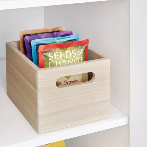 The Home Edit opbergbox universeel klein hout