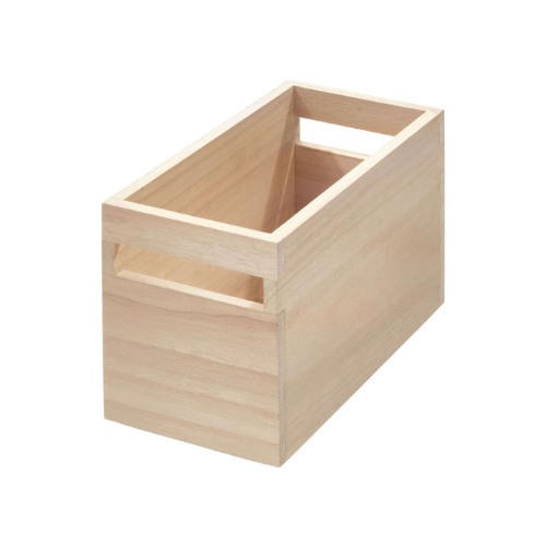 Houten opbergbak met handvat B