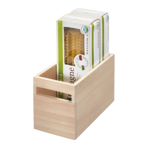 Houten opbergbak met handvat B
