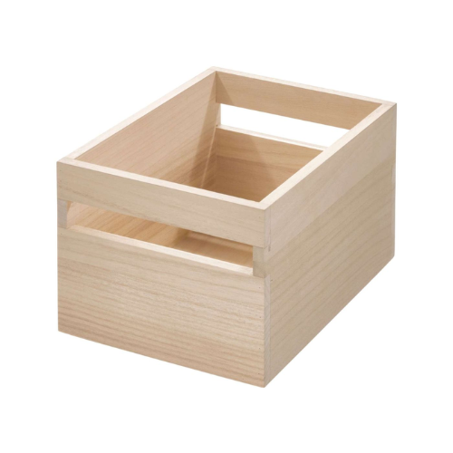 Houten opbergbak met handvat C