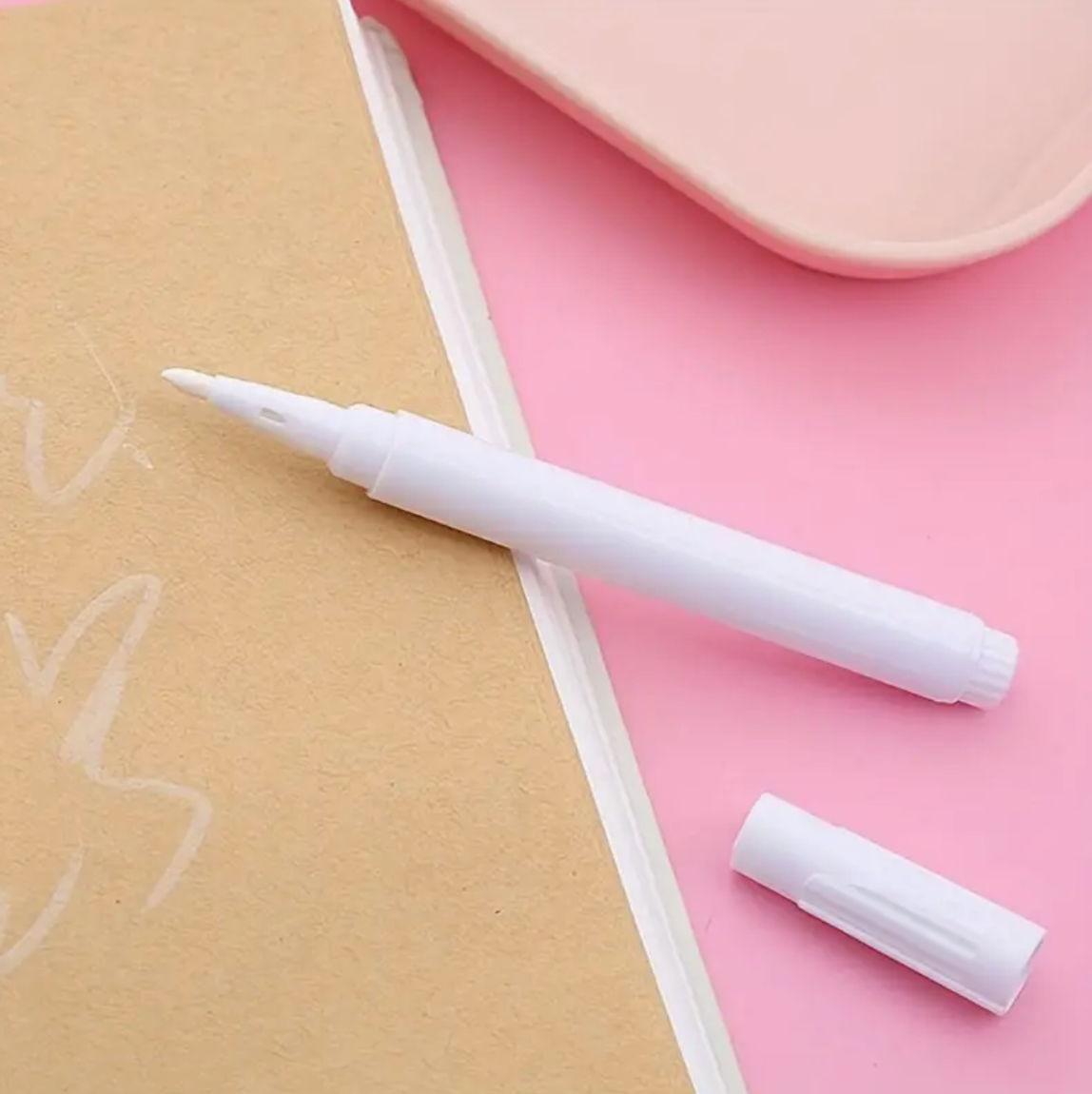 120 stuks zwarte labels + gratis witte pen