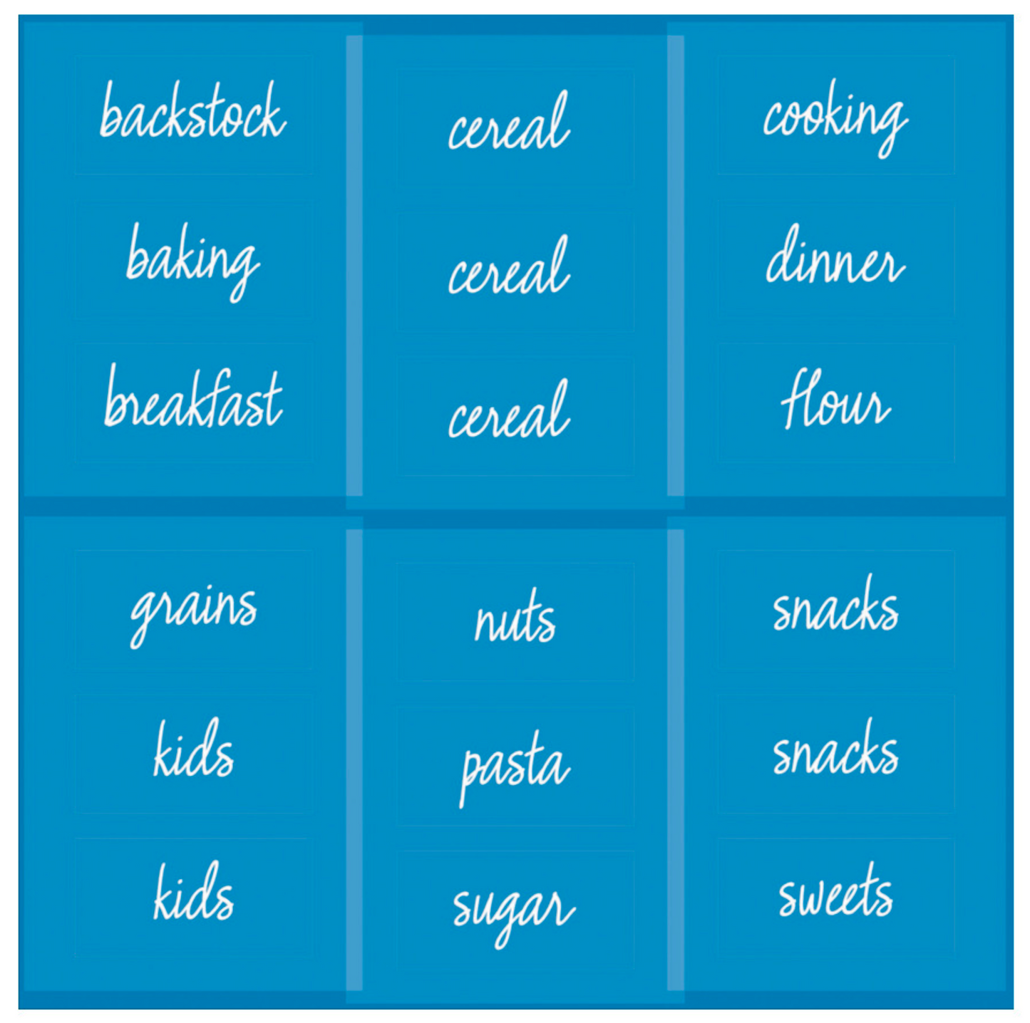 The Home Edit Voorraadkast Labels 18 Stuks