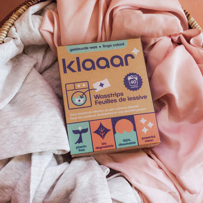 Klaaar wasstrips voor gekleurde was (40 wasbeurten)