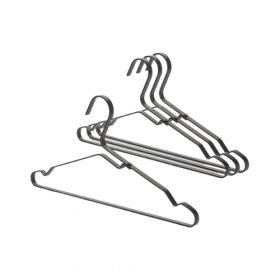 Aluminium kledinghangers (4st)