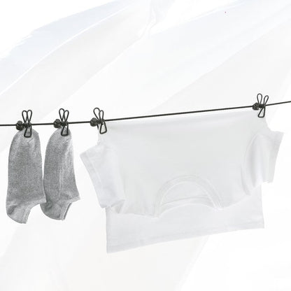 Latex touw met metalen clips