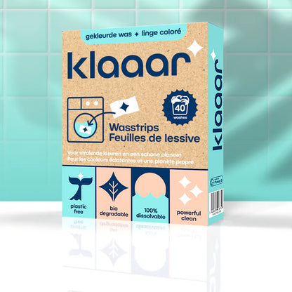 Klaaar wasstrips voor gekleurde was (40 wasbeurten)