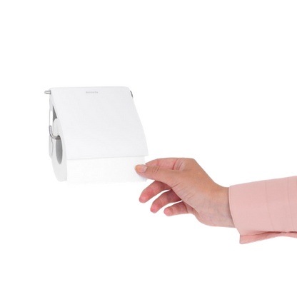 Toiletrolhouder met klep