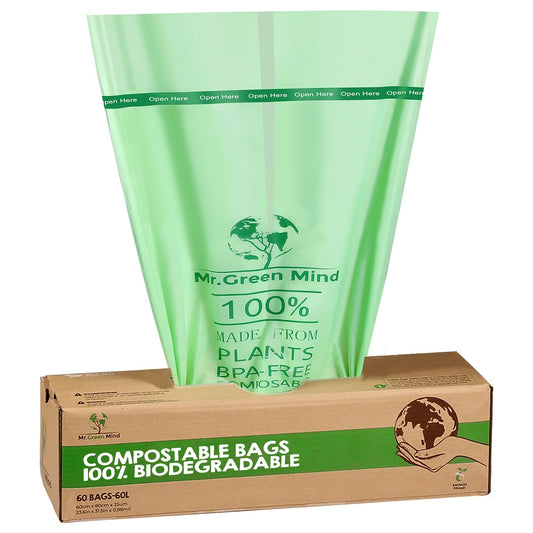 Biozakken 60 liter - 60 stuks