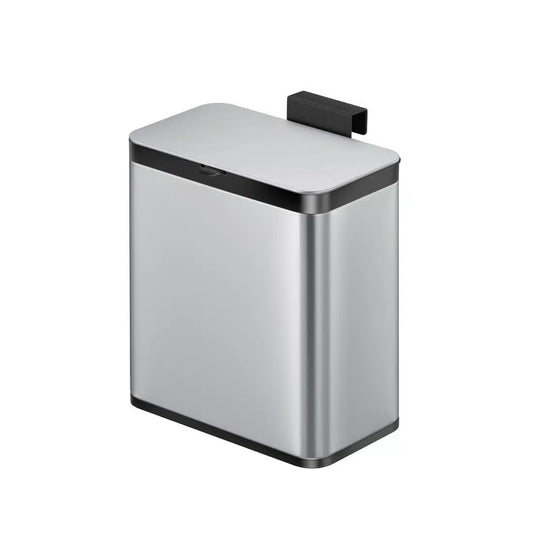 Puro S Food Waste Caddy 7 liter - mat rvs, zwart