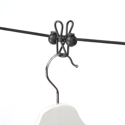 Latex touw met metalen clips