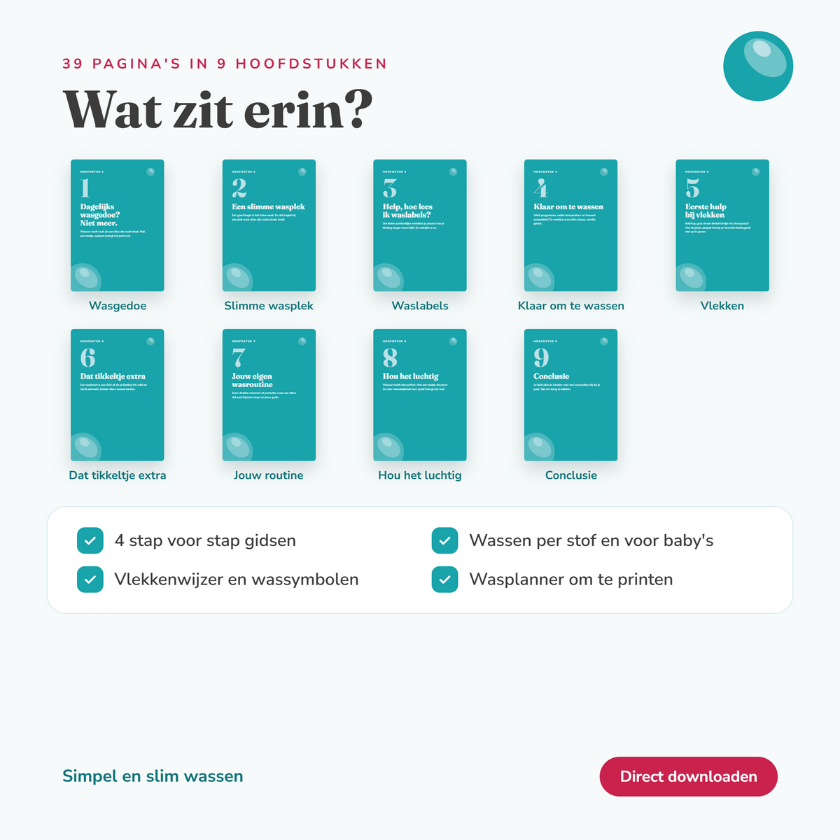 Simpel en slim wassen | E-book