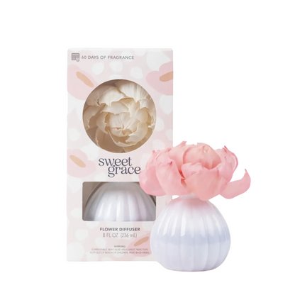 Flower Diffuser - Sweet Grace - Wit vaasje