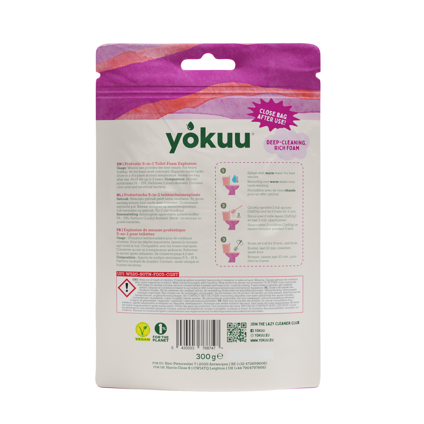 Yokuu Toilet Foam Explosion