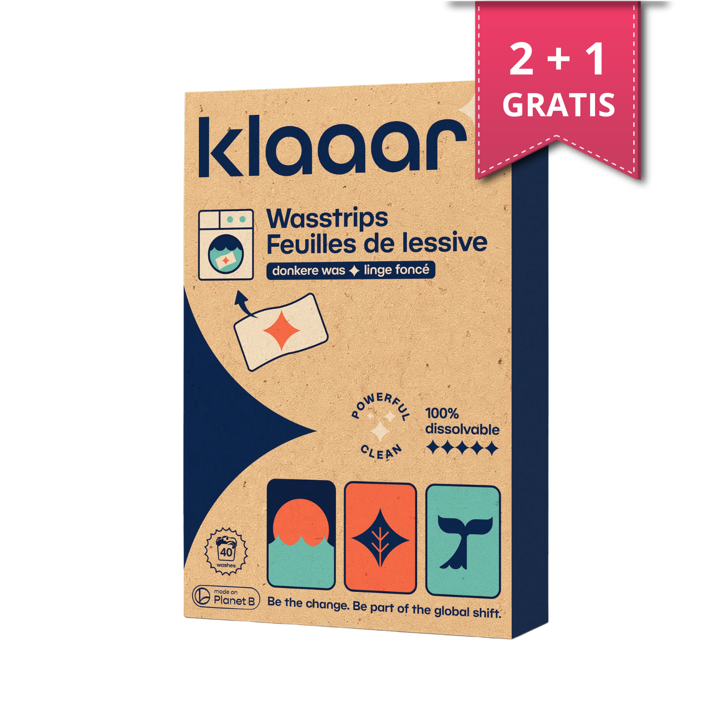 Klaaar Wasstrips voor Donkere Was