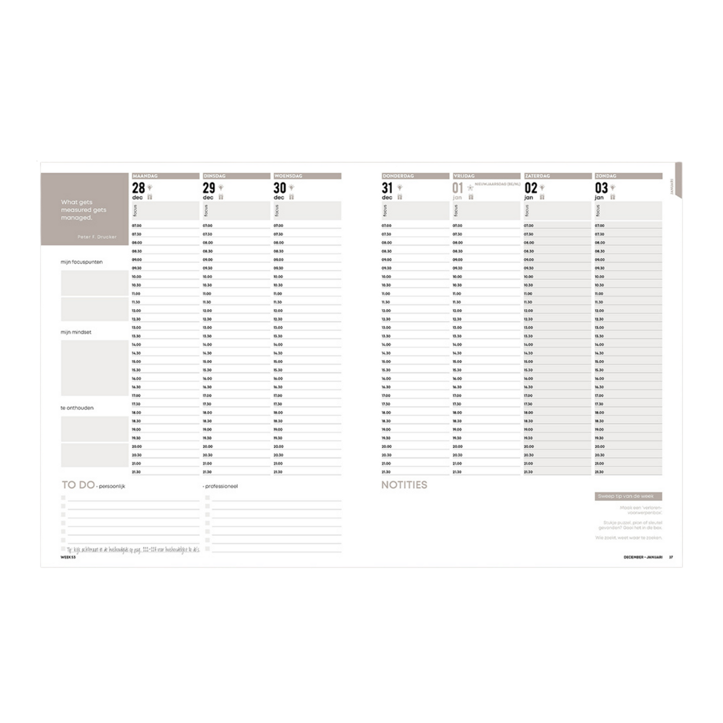 Huishoudplanner 2027 SweepStory x SuccesPlanner