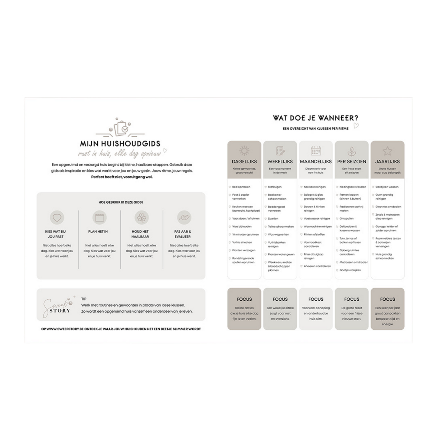 Huishoudplanner 2027 SweepStory x SuccesPlanner