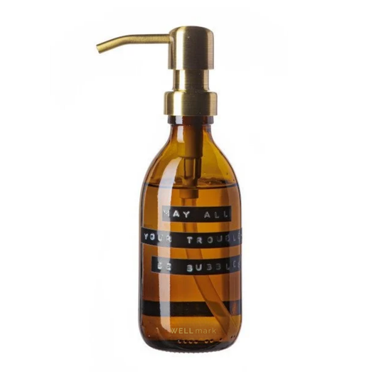 Handzeep Bamboe Bruin Glas - 250 ml