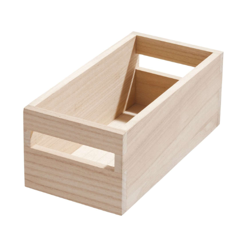 Houten opbergbak met handvat A