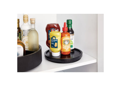 The Home Edit draaiplateau hout zwart